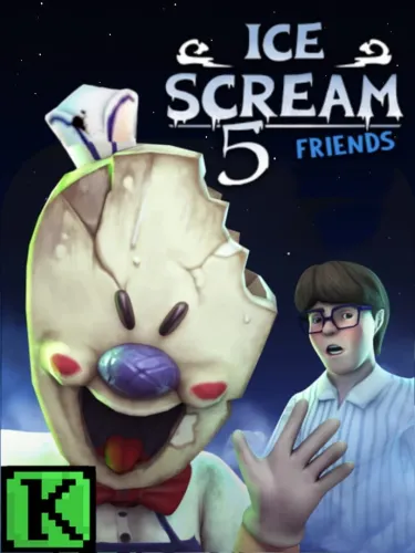 Portada oficial del videojuego Ice Scream 5 Friends: Mike’s Adventures