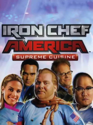 Portada oficial del videojuego Iron Chef America: Supreme Cuisine