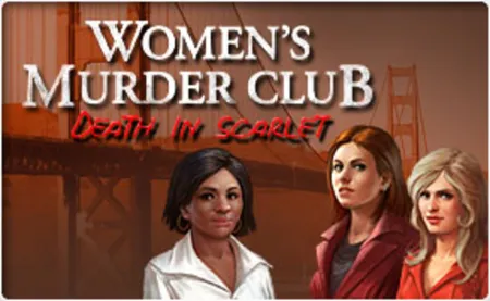 Portada oficial del videojuego James Patterson’s Women’s Murder Club: Death in Scarlet