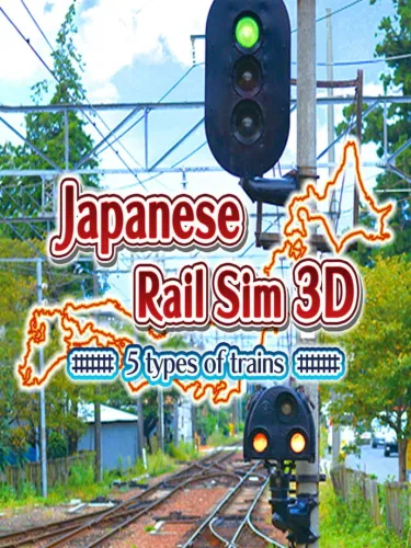 Portada de Japanese Rail Sim 3D: 5 types of trains