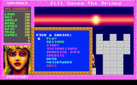 Portada de Jill of the Jungle: Jill Saves the Prince