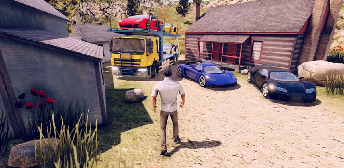 John: Car Transporter Truck 3D