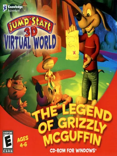 Portada de JumpStart 3D Virtual World: The Legend of Grizzly McGuffin