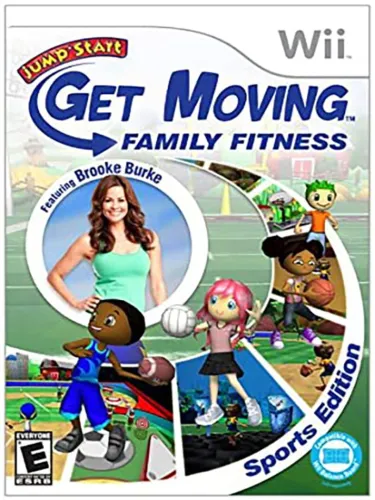 Portada de JumpStart: Get Moving Family Fitness Sports Edition featuring Brooke Burke