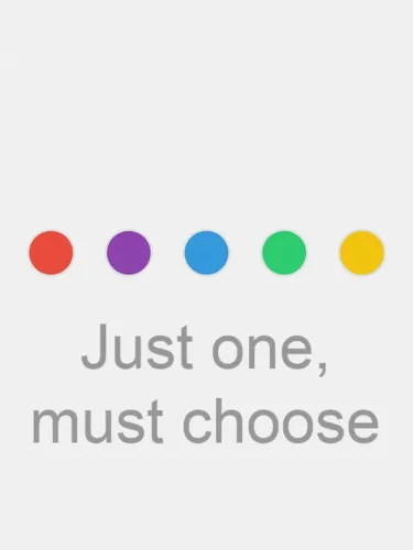 Portada de Just one, must choose