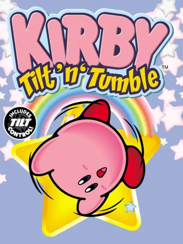 Portada oficial del videojuego Kirby Tilt ‘n’ Tumble