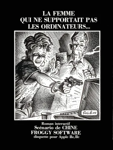 Portada de La femme qui ne supportait pas les ordinateurs