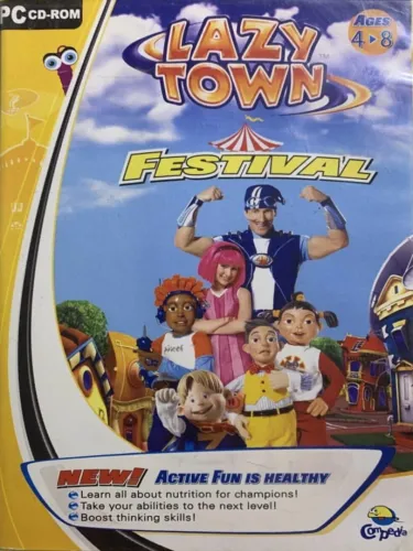 Portada oficial del videojuego LazyTown: Festival