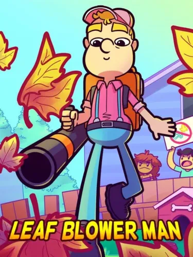 Portada de Leaf Blower Man: This Game Blows!