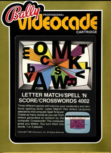 Portada de Letter Match / Spell N Score / Crosswords
