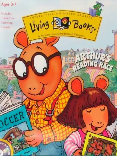 Portada oficial del videojuego Living Books: Arthur’s Reading Race