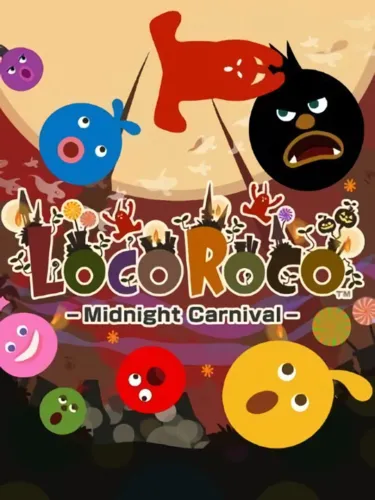 Portada oficial del videojuego LocoRoco Midnight Carnival