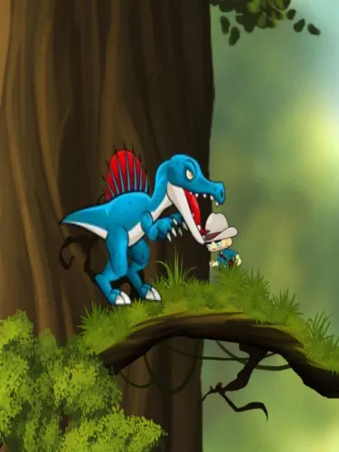 Portada de Lost with Dinosaurs