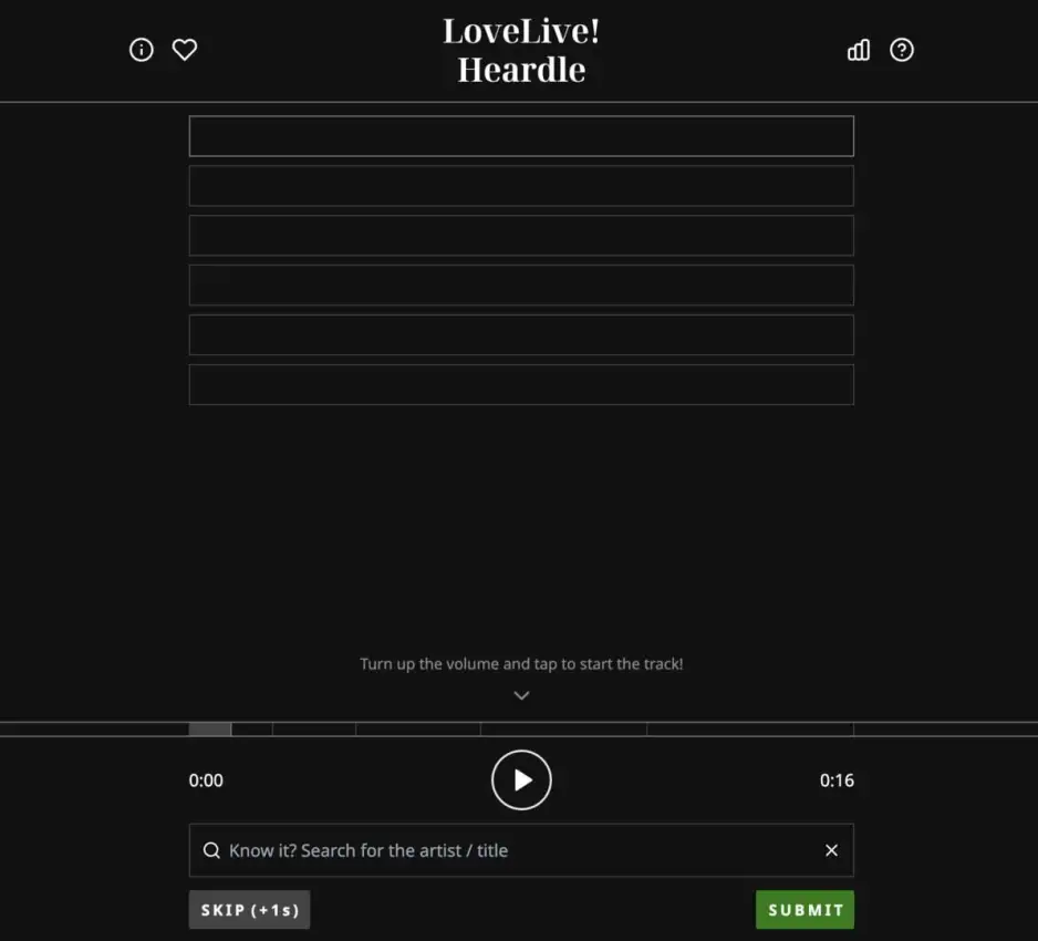Love Live Heardle