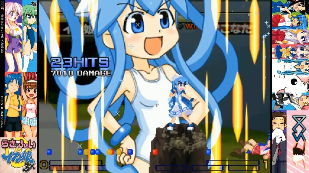Lucky Fight vs. Ika Musume 3X