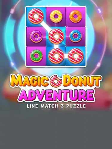 Portada de Magic Donut Adventure: Line Match 3 Puzzle