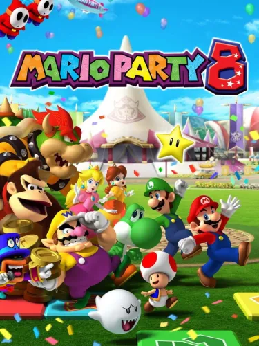 Portada oficial del videojuego Mario Party 8
