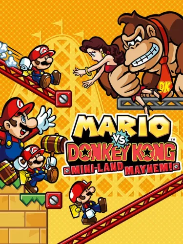 Portada oficial del videojuego Mario vs. Donkey Kong: Mini-Land Mayhem!