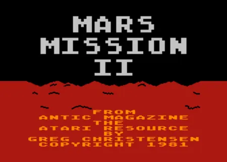 Portada de Mars Mission II