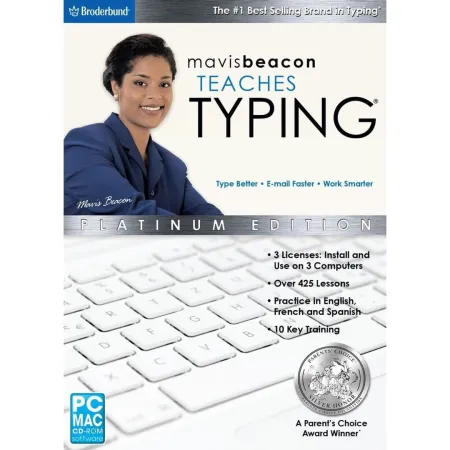 Portada de Mavis Beacon Teaches Typing: Platinum Edition