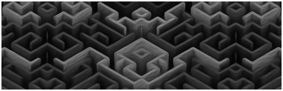 Maze Art: Black