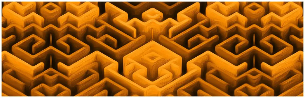 Maze Art: Orange