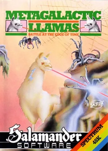 Portada de Metagalactic Llamas Battle at the Edge of Time