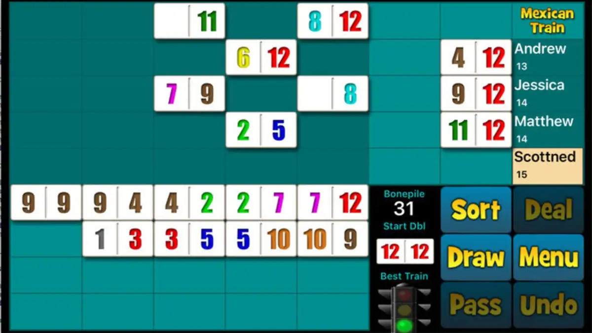 Mexican Train Dominoes 2