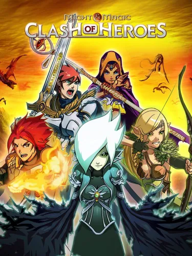 Portada oficial del videojuego Might & Magic: Clash of Heroes