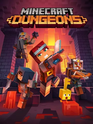 Portada de Minecraft Dungeons