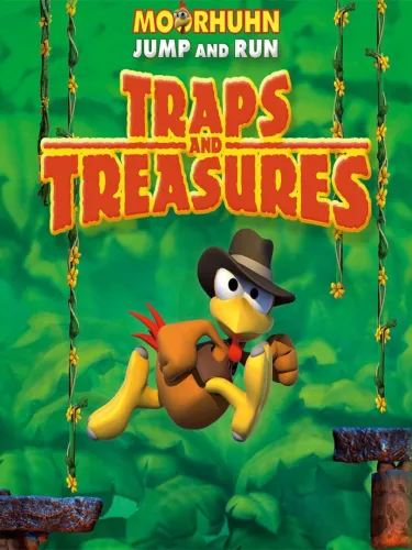 Portada de Moorhuhn Jump and Run: Traps and Treasures