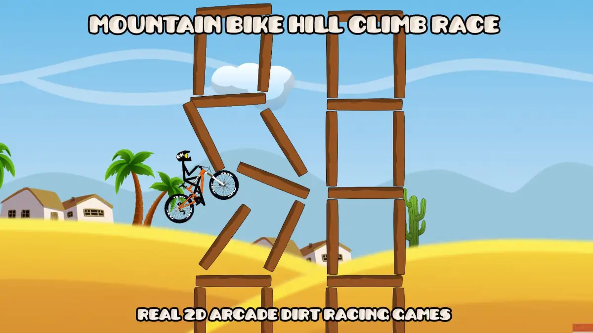 Mountain Bike Hill Climb Race: Real 2D Arcade Dirt Racing Games