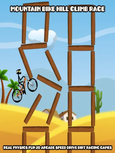 Portada de Mountain Bike Hill Climb Race: Real 2D Arcade Dirt Racing Games