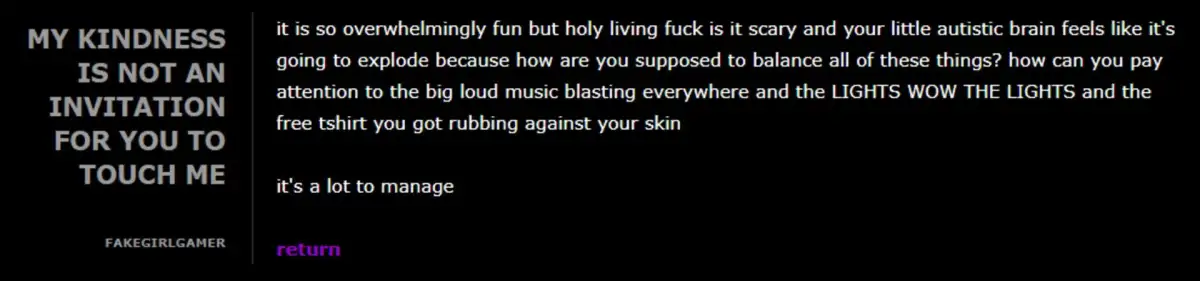 My Kindness is Not an Invitation For You to Touch Me