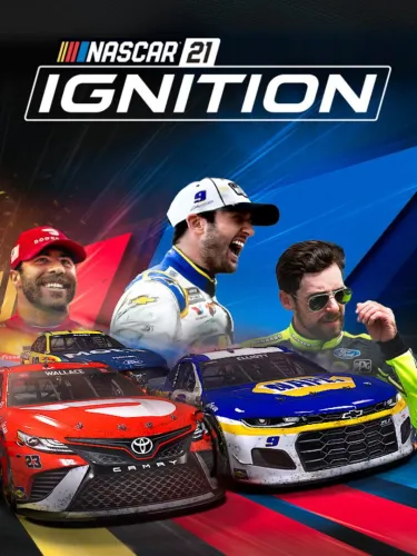 Portada oficial del videojuego Nascar 21: Ignition