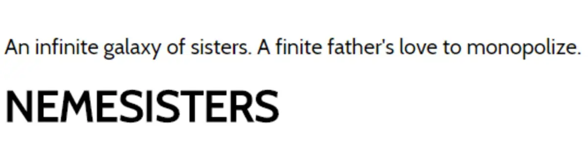 Portada de Nemesisters