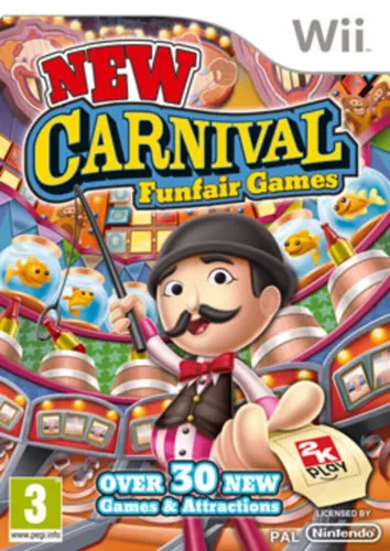 Portada oficial del videojuego New Carnival Games