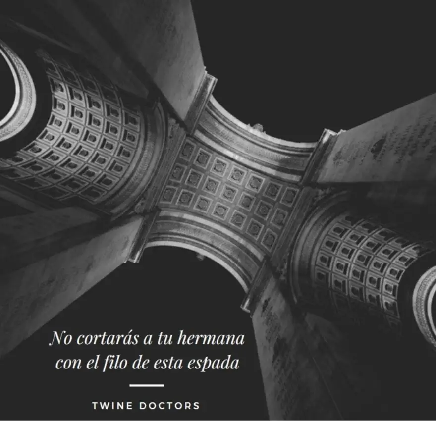 No Cortarás a tu Hermana con el Filo de Esta Espada