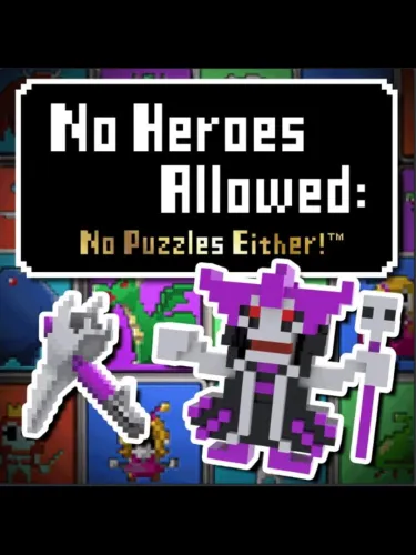 Portada de No Heroes Allowed: No Puzzles Either!