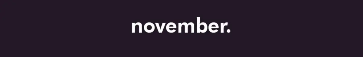 Portada de November