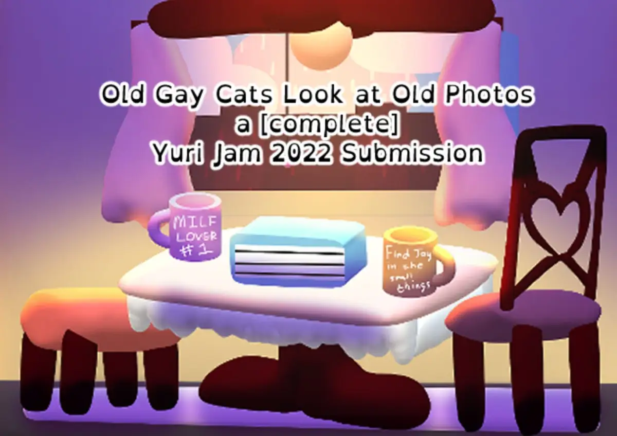 Old Gay Cats Look at Old Photos