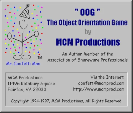 Portada de OOG: The Object Orientation Game