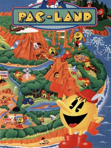 Portada oficial del videojuego Pac-Land
