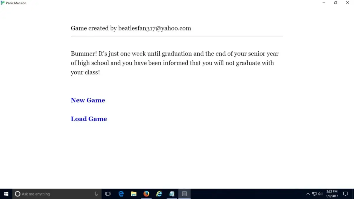 Portada de Panic Mansion