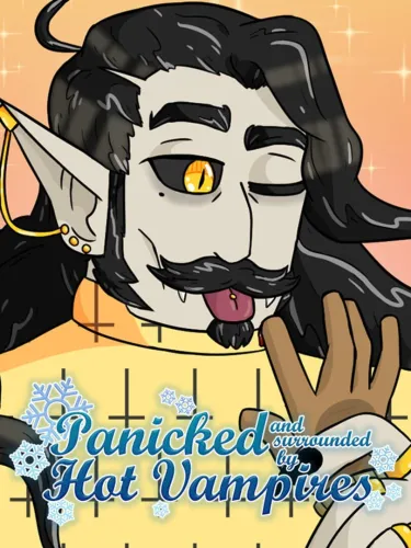 Portada de Panicked and Surrounded by Hot Vampires