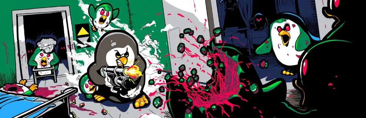 Penguin with a Pumpgun