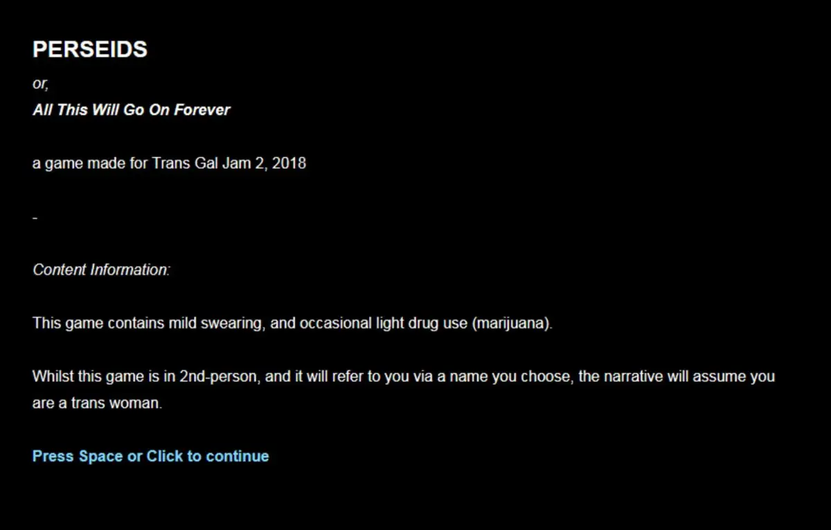 Perseids, or, All This Will Go on Forever