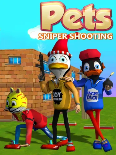 Portada oficial del videojuego Pets Sniper Shooting