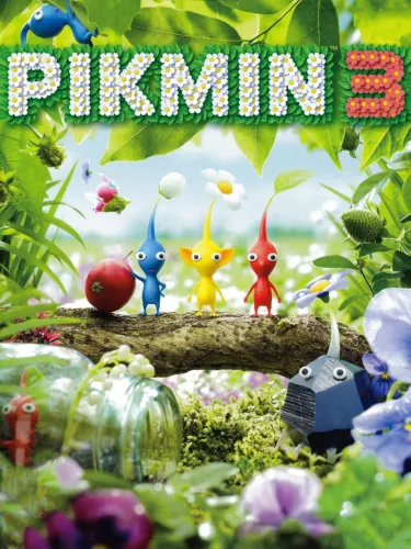Portada oficial del videojuego Pikmin 3