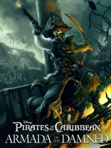 Portada oficial del videojuego Pirates of the Caribbean: Armada of the Damned